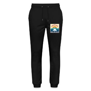Grönland nicht zu verkaufen Eisbär - Stanley/Stella Unisex Bio Jogginghose Mover  - Schwarz - Vorne - Marisol (170cm) & Nik (191cm)