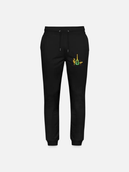 Mamacita Papacito Guitar Fiesta - Stanley/Stella Mover Unisex Organic Jogging Trousers - black