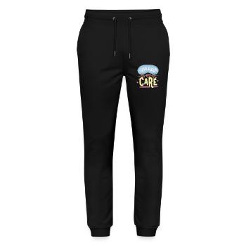 Caregiver Caregiver Elderly Care Less Sleep More Care - Stanley/Stella Mover Unisex Organic Jogging Trousers - black - Front - Marisol (170cm) & Nik (191cm)