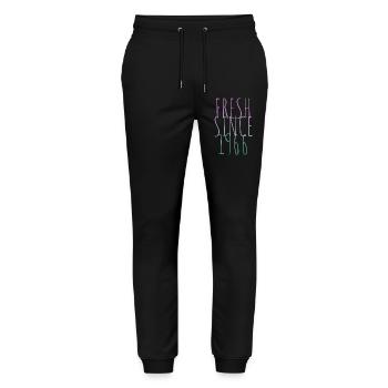 Millésime 1966 - Pantalon de jogging bio MOVER Stanley/Stella unisexe - noir - Devant - Marisol (170cm) & Nik (191cm)