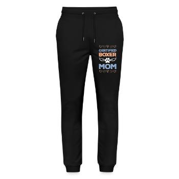 Certified Boxer Mom - Stanley/Stella Mover Unisex Organic Jogging Trousers - black - Front - Marisol (170cm) & Nik (191cm)