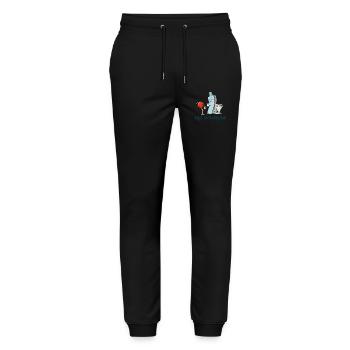 Zucker, du gehst unter - Stanley/Stella Unisex Bio Jogginghose Mover  - Schwarz - Vorne - Marisol (170cm) & Nik (191cm)