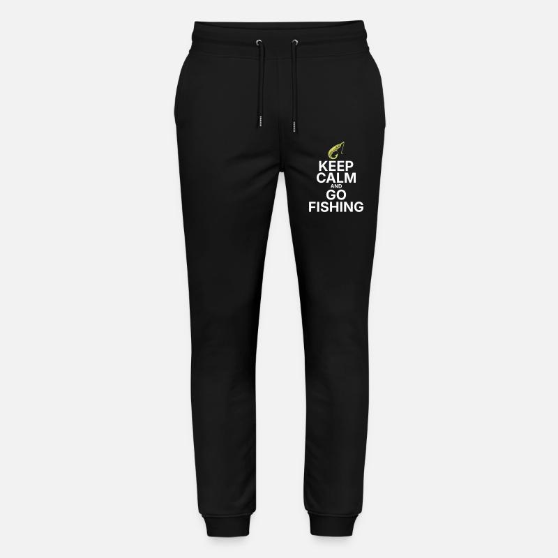 Reste calme et va pêcher - Pantalon de jogging bio MOVER Stanley/Stella unisexe - noir
