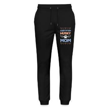 Certified Husky Mom - Stanley/Stella Mover Unisex Organic Jogging Trousers - black - Front - Marisol (170cm) & Nik (191cm)