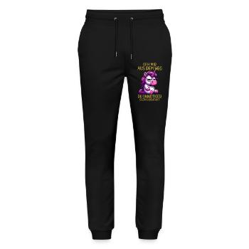 Get out of my way, you unnecessary social contact - Stanley/Stella Mover Unisex Organic Jogging Trousers - black - Front - Marisol (170cm) & Nik (191cm)