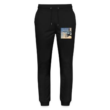 Sky Is The Limit Hoops - Stanley/Stella Unisex Bio Jogginghose Mover  - Schwarz - Vorne - Marisol (170cm) & Nik (191cm)