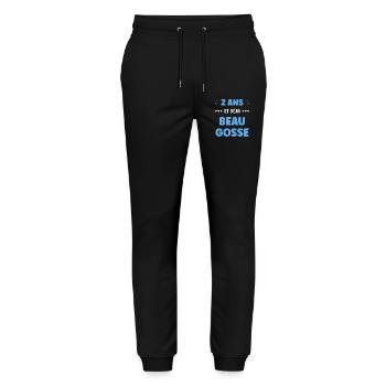 Two years already handsome - Stanley/Stella Mover Unisex Organic Jogging Trousers - black - Front - Marisol (170cm) & Nik (191cm)