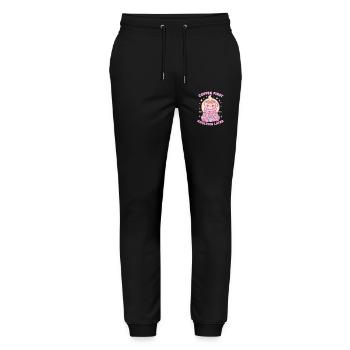 Coffee First Adulting Later – Kawaii Kaffee - Stanley/Stella Mover Unisex Organic Jogging Trousers - black - Front - Marisol (170cm) & Nik (191cm)