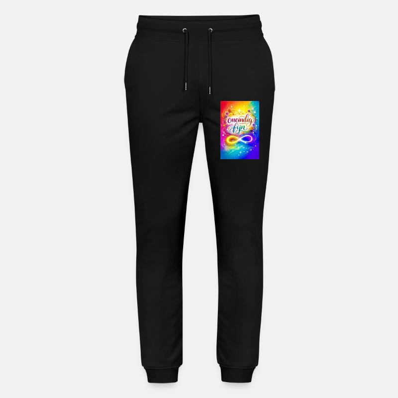 Unendlich feines farbenfrohes Design - Stanley/Stella Unisex Bio Jogginghose Mover  - Schwarz