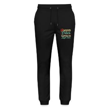 Bonnes vibrations à marée haute - Pantalon de jogging bio MOVER Stanley/Stella unisexe - noir - Devant - Marisol (170cm) & Nik (191cm)