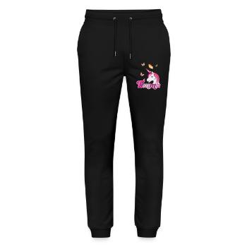 Emma, maiden name, favorite name - Stanley/Stella Mover Unisex Organic Jogging Trousers - black - Front - Marisol (170cm) & Nik (191cm)