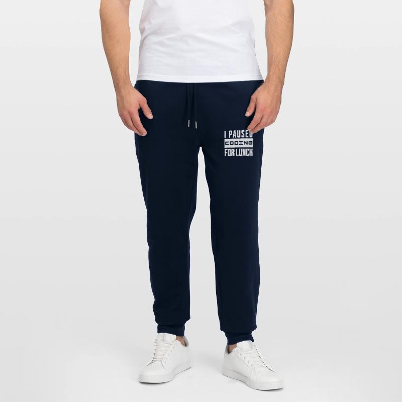Codage de geeks, j’ai mis le codage en pause pour le déjeuner Pantalon de jogging bio MOVER Stanley/Stella unisexe
