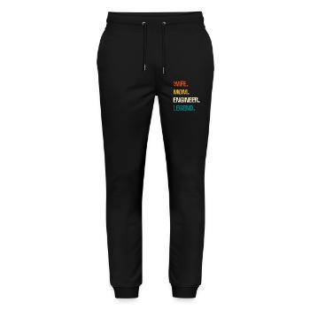 Engineer Legend – Strong Women's Technology - Stanley/Stella Mover Unisex Organic Jogging Trousers - black - Front - Marisol (170cm) & Nik (191cm)