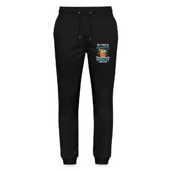 Cleaner Manager Handsome Cleaning Service - Stanley/Stella Mover Unisex Organic Jogging Trousers - black - Front - Marisol (170cm) & Nik (191cm)