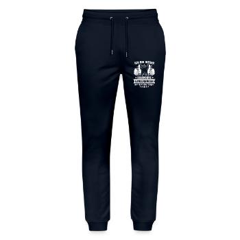 Sewer Cleaner Legend - Stanley/Stella Mover Unisex Organic Jogging Trousers - navy - Front - Marisol (170cm) & Nik (191cm)