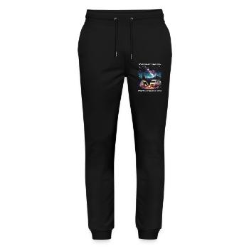 Looking for the perfect pitch | Van Life Quest - Stanley/Stella Mover Unisex Organic Jogging Trousers - black - Front - Marisol (170cm) & Nik (191cm)