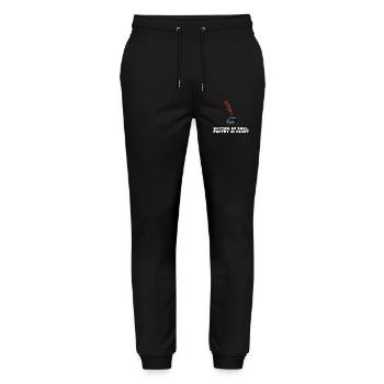 Quill of Soul, Poetry in Heart - Stanley/Stella Mover Unisex Organic Jogging Trousers - black - Front - Marisol (170cm) & Nik (191cm)