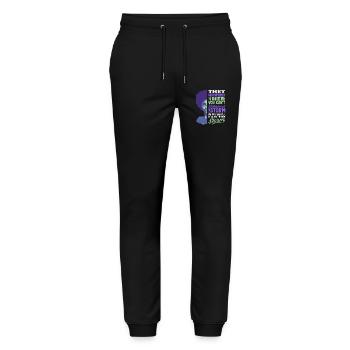 Monat Der Schwarzen Geschichte Afrozentrischer - Stanley/Stella Unisex Bio Jogginghose Mover  - Schwarz - Vorne - Marisol (170cm) & Nik (191cm)