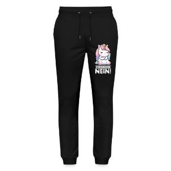 Avant que vous ne demandiez, pas de licorne licornes fan de licorne - Pantalon de jogging bio MOVER Stanley/Stella unisexe - noir - Devant - Marisol (170cm) & Nik (191cm)