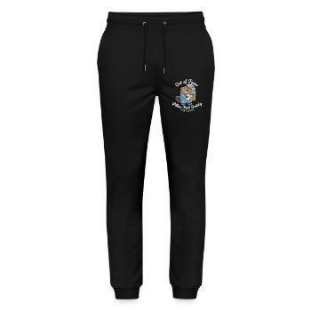 Castor Fatigué - Pantalon de jogging bio MOVER Stanley/Stella unisexe - noir - Devant - Marisol (170cm) & Nik (191cm)