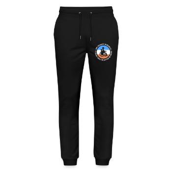 Rollstuhl - Stanley/Stella Unisex Bio Jogginghose Mover  - Schwarz - Vorne - Marisol (170cm) & Nik (191cm)