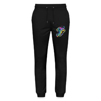 Rugby player - Stanley/Stella Mover Unisex Organic Jogging Trousers - black - Front - Marisol (170cm) & Nik (191cm)