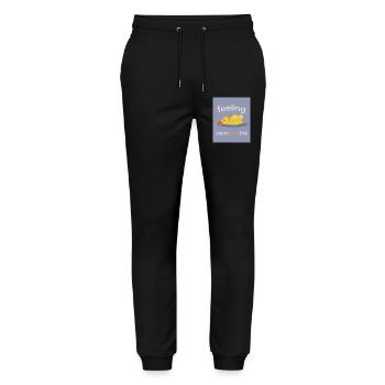 Feeling Unproducktive – Duck Mood - Stanley/Stella Unisex Bio Jogginghose Mover  - Schwarz - Vorne - Marisol (170cm) & Nik (191cm)