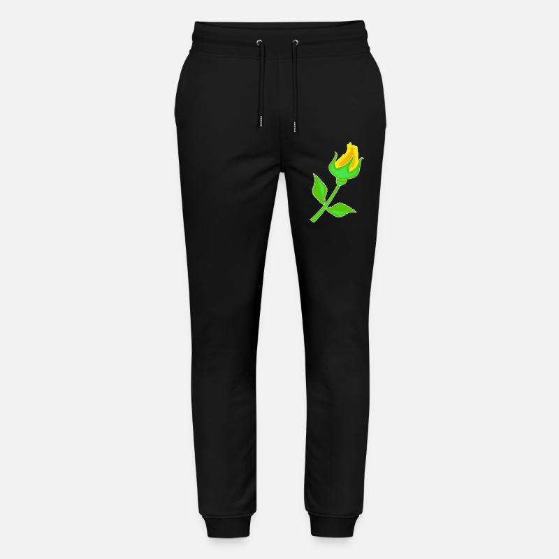 Rose en jaune - Pantalon de jogging bio MOVER Stanley/Stella unisexe - noir
