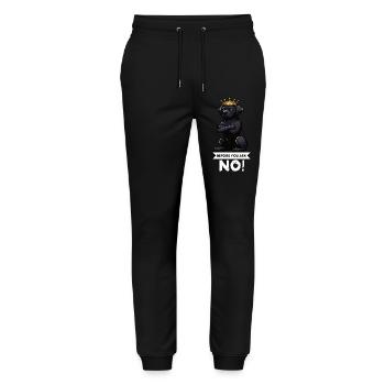 Before You Ask Labrador Labrador Labrador Owner Labrador - Stanley/Stella Mover Unisex Organic Jogging Trousers - black - Front - Marisol (170cm) & Nik (191cm)
