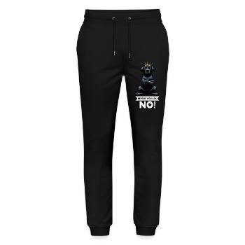 Avant de demander à Labrador Labrador Labrador Propriétaire Labrador - Pantalon de jogging bio MOVER Stanley/Stella unisexe - noir - Devant - Marisol (170cm) & Nik (191cm)