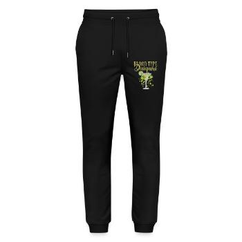Junggesellinnenabschied Blood Type Daiquiri - Stanley/Stella Unisex Bio Jogginghose Mover  - Schwarz - Vorne - Marisol (170cm) & Nik (191cm)
