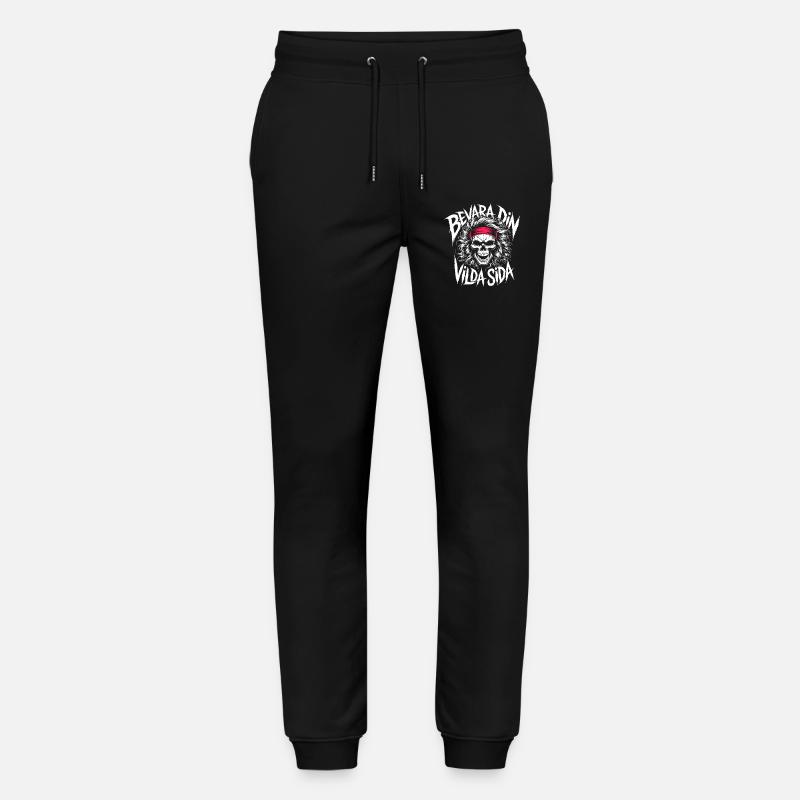 Teschio Selvaggio - Pantaloni da jogger unisex ed ecologici Mover di Stanley/Stella - nero