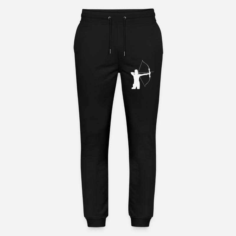 Bogenschütze Silhouette - Stanley/Stella Unisex Bio Jogginghose Mover  - Schwarz