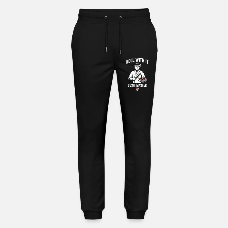 Roll With It Sushi Master - Pantalon de jogging bio MOVER Stanley/Stella unisexe - noir