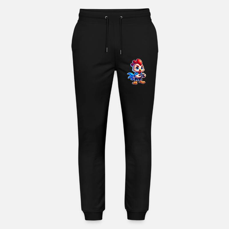 Gaming Chicken with Controller - Stanley/Stella Mover Unisex Organic Jogging Trousers - black