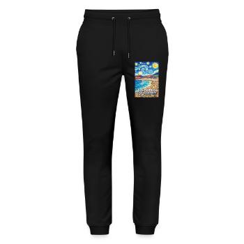 Las Palmas de Gran Canaria Spain - Stanley/Stella Mover Unisex Organic Jogging Trousers - black - Front - Marisol (170cm) & Nik (191cm)