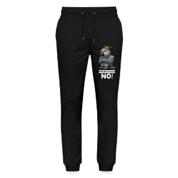 Before You Ask African Grey Parrot Parrot Parrot Holder - Stanley/Stella Mover Unisex Organic Jogging Trousers - black - Front - Marisol (170cm) & Nik (191cm)