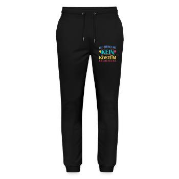 I don't need a costume, I look good - Stanley/Stella Mover Unisex Organic Jogging Trousers - black - Front - Marisol (170cm) & Nik (191cm)