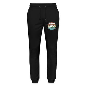 60th Birthday 1966 Gift for Men and Women - Stanley/Stella Mover Unisex Organic Jogging Trousers - black - Front - Marisol (170cm) & Nik (191cm)