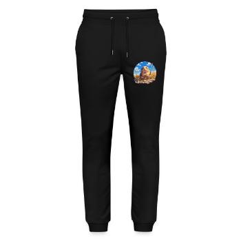 Lemmings Lemming - Stanley/Stella Mover Unisex Organic Jogging Trousers - black - Front - Marisol (170cm) & Nik (191cm)