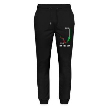 Acheter bas vendre cher Marché boursier Trader en bourse - Pantalon de jogging bio MOVER Stanley/Stella unisexe - noir - Devant - Marisol (170cm) & Nik (191cm)