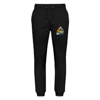Tierarzt Tiermediziner - Stanley/Stella Unisex Bio Jogginghose Mover  - Schwarz - Vorne - Marisol (170cm) & Nik (191cm)