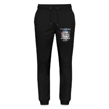 Wolf Christlich - Stanley/Stella Unisex Bio Jogginghose Mover  - Schwarz - Vorne - Marisol (170cm) & Nik (191cm)