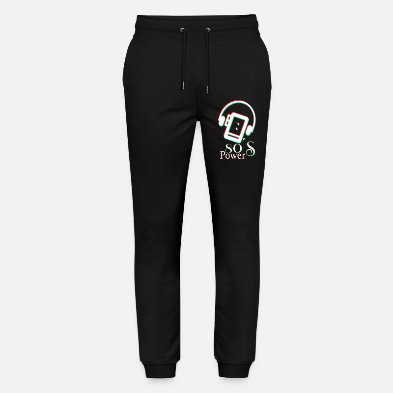 80er-Jahre-Power - Stanley/Stella Unisex Bio Jogginghose Mover  - Schwarz