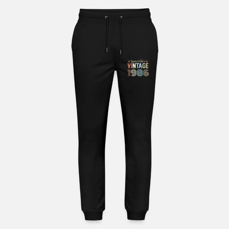 40e anniversaire 1986 - Pantalon de jogging bio MOVER Stanley/Stella unisexe - noir