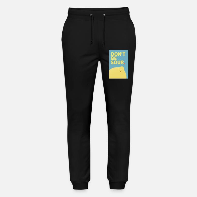 Don't Be Sour Funny Lemon Poster-Design - Stanley/Stella Unisex Bio Jogginghose Mover  - Schwarz