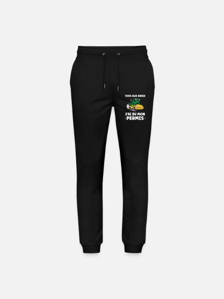 Huumori Minulla on ajokortti - Stanley/Stella Mover unisex luomu-collegehousut - musta