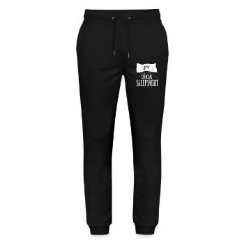 Chicken Sleep Shirt - Stanley/Stella Mover Unisex Organic Jogging Trousers - black - Front - Marisol (170cm) & Nik (191cm)