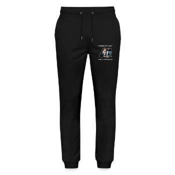 Philosopher Descartes Meme - for dark background - Stanley/Stella Mover Unisex Organic Jogging Trousers - black - Front - Marisol (170cm) & Nik (191cm)