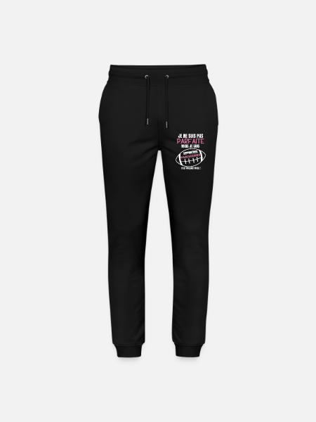 Supportrice Rugby Parisienne Humour - Pantalon de jogging bio MOVER Stanley/Stella unisexe - noir